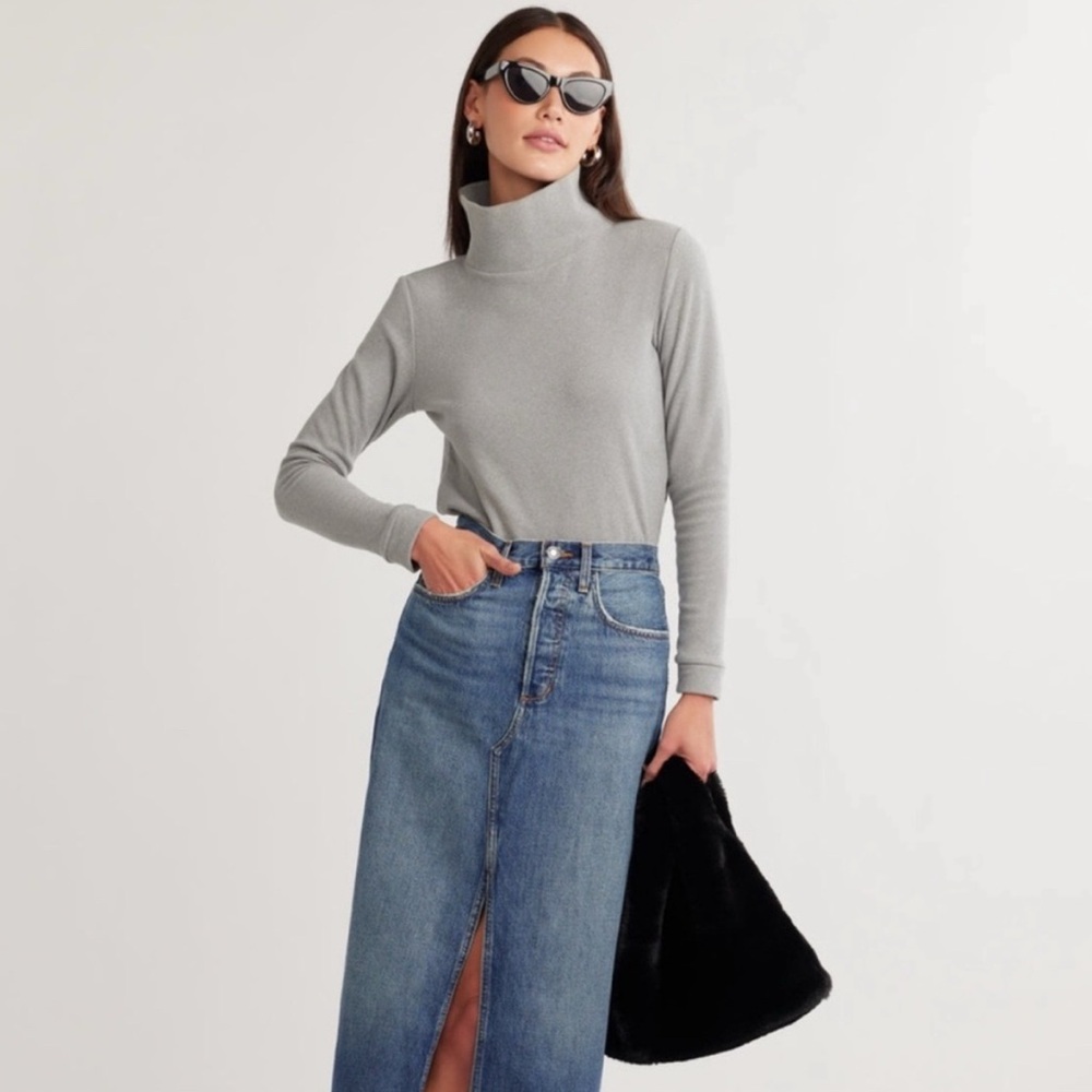 Dudley Stephens ***NWT*** Heather Gray Park Slope Turtleneck